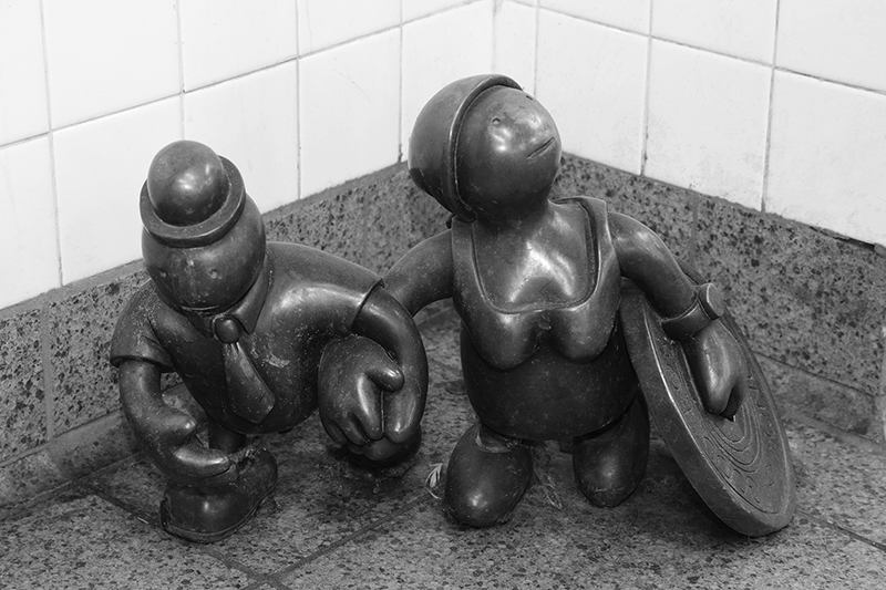 Subway Token Figures : Art : Subway : New York : Tom Otterness : New York : Personal Photo Projects :  Richard Moore Photography : Photographer : 